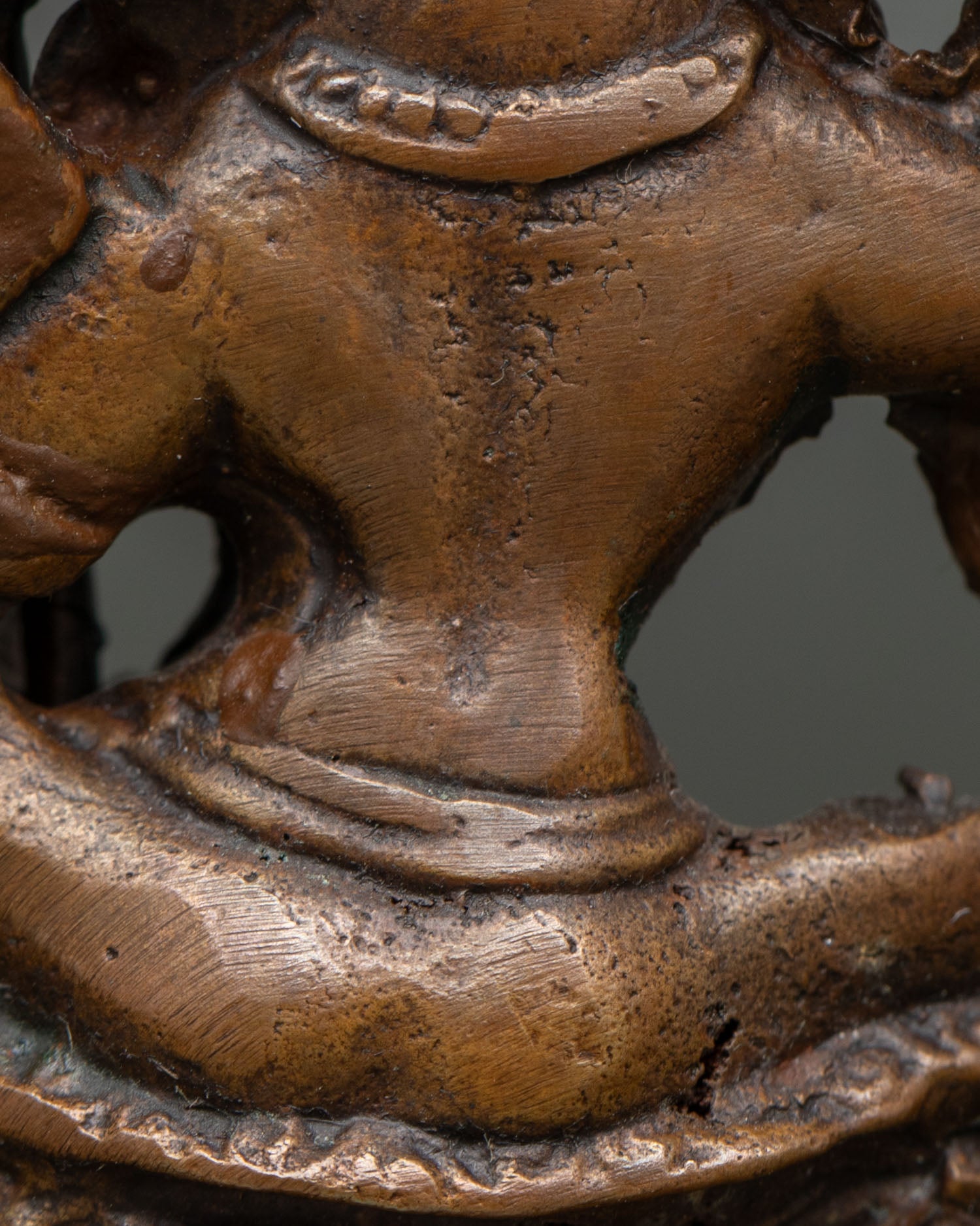 Oxidized White Dzambhala Statue | Handcrafted Buddhist Wealth Deity