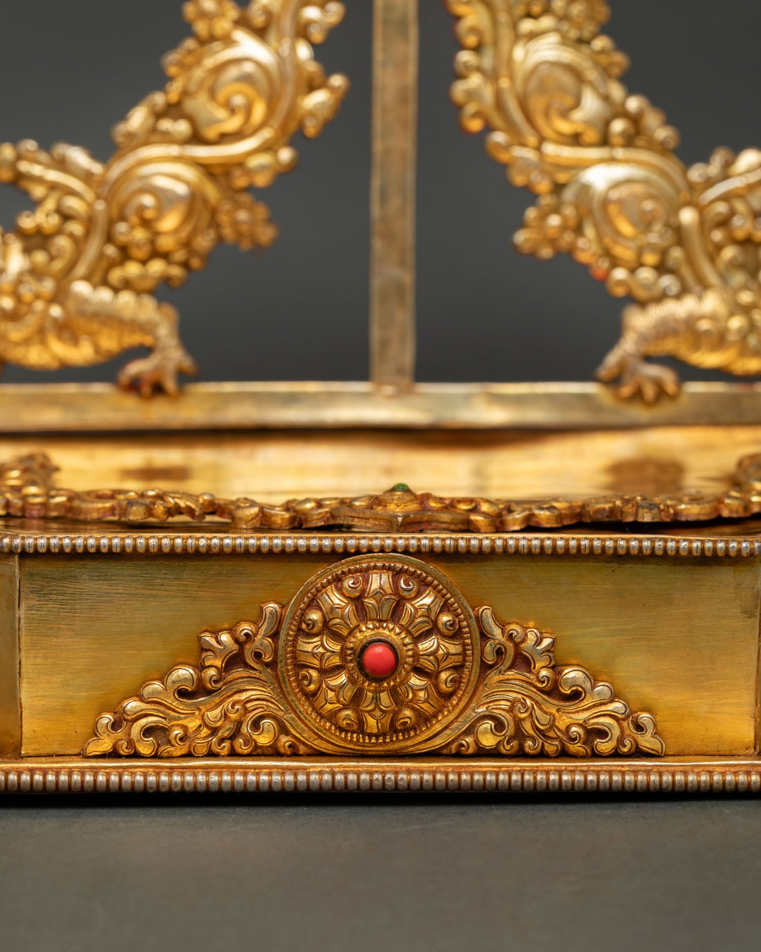 Gold-Gilded Throne | Handcrafted Newari Art from Nepal