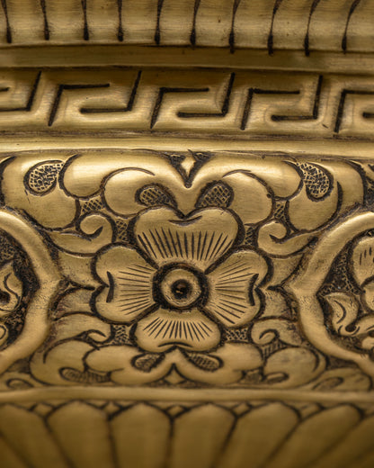 Food Offering Bowl | Handcrafted Brass Buddhist Ritual Vessel