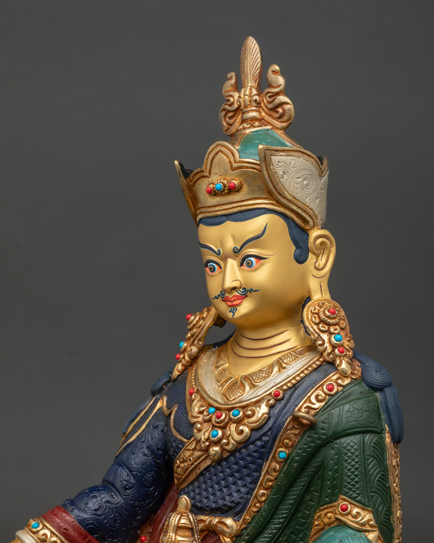 Spiritual Guru Rinpoche Statue | Vajrayana Buddhist Sculpture