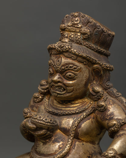 Black Dzambhala Statue