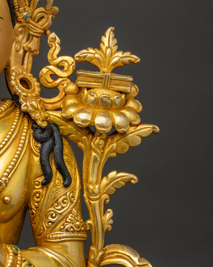 Tikshna Manjushri Statue | Sharp Wisdom Bodhisattva Copper Sculpture