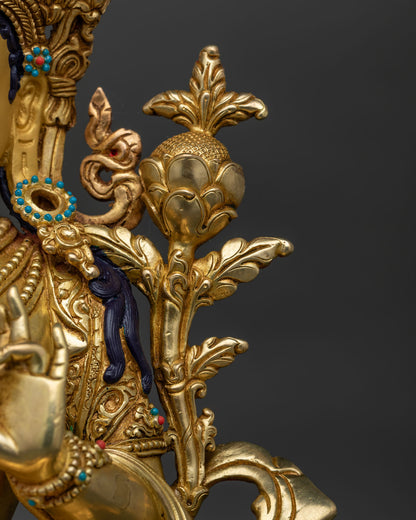 Green Tara Statue – High-Quality Tibetan Buddhist Sculpture