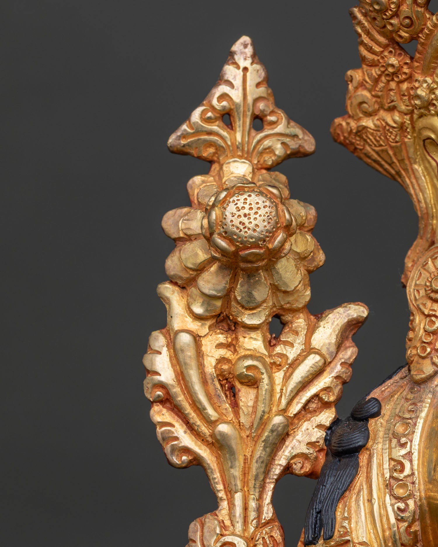 Green Tara Statue | Fine Newari Copper Artwork