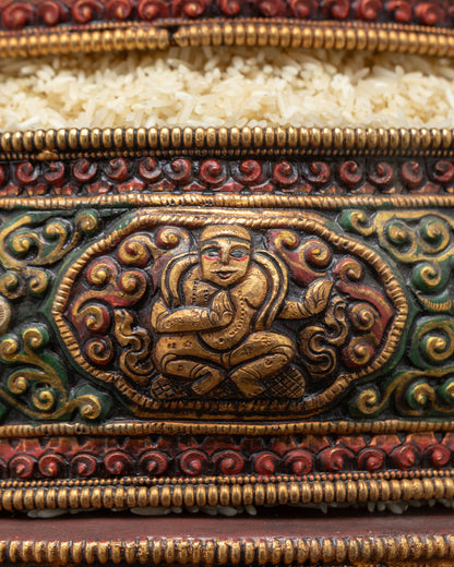 12-Inch Mandala Offering Set | Handcrafted Buddhist Altar Offering