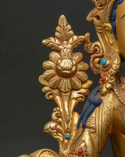 Mother Green Tara Statue | Handcrafted Buddhist Art from Nepal