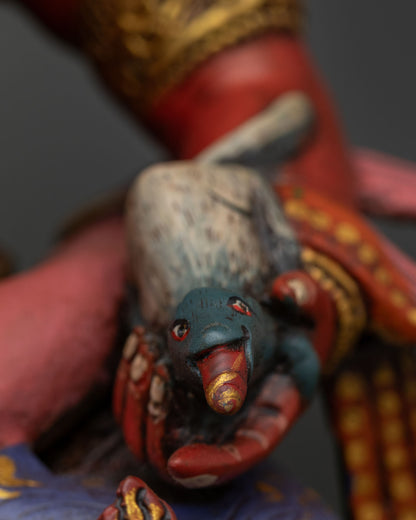 Red Dzambhala Statue