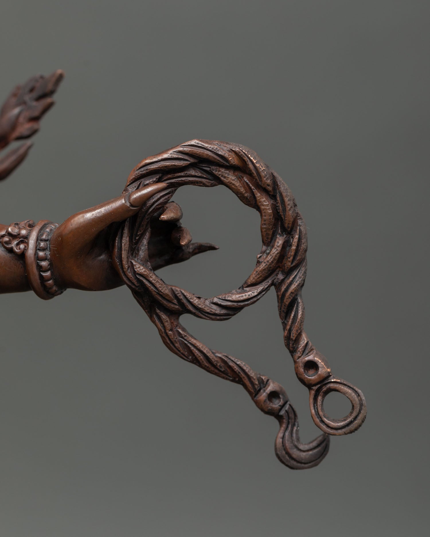Handmade Yamantaka Statue | Oxidized Copper Buddhist Artwork