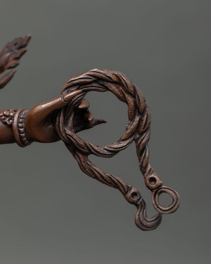 Handmade Yamantaka Statue | Oxidized Copper Buddhist Artwork