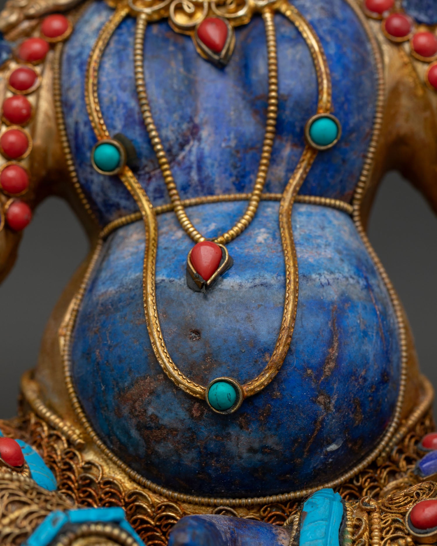 Dzambhala Statue | Sacred Vajrayana Wealth Deity Art