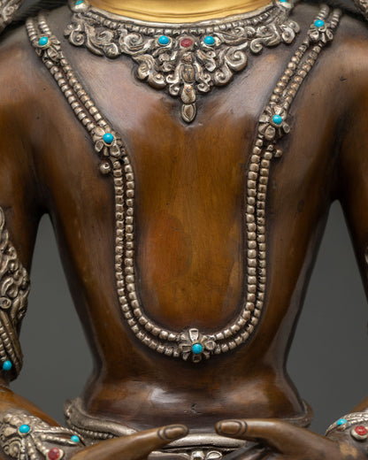 Crowned Amitabha Buddha Statue from Nepal | Lord of the Pure Land