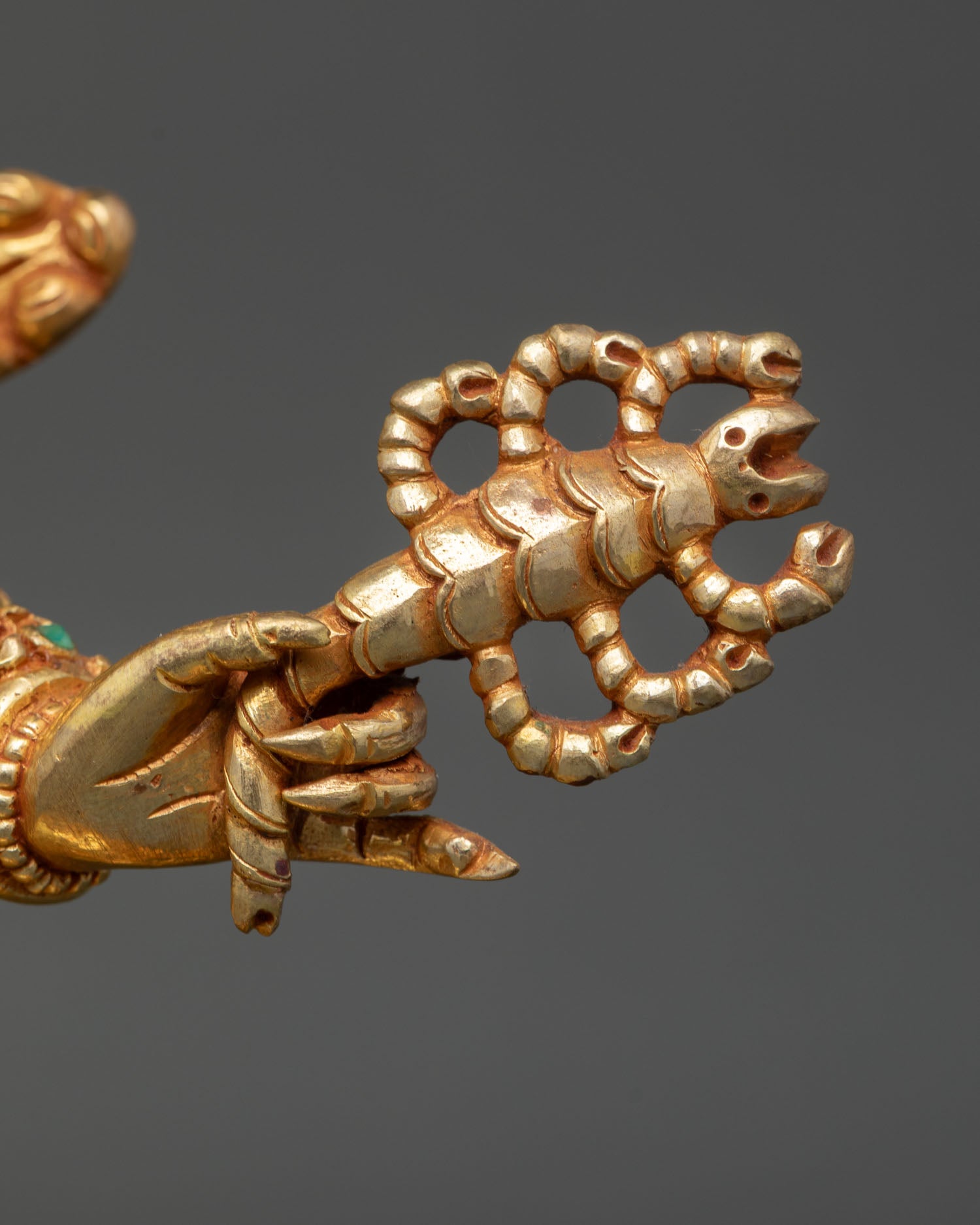 Handmade Guru Dragpo | Gold Fire-Gilded Copper Sculpture