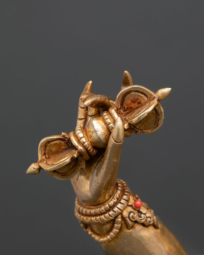Vajrapani Statue | Buddhist Protector Deity Sculpture from Nepal