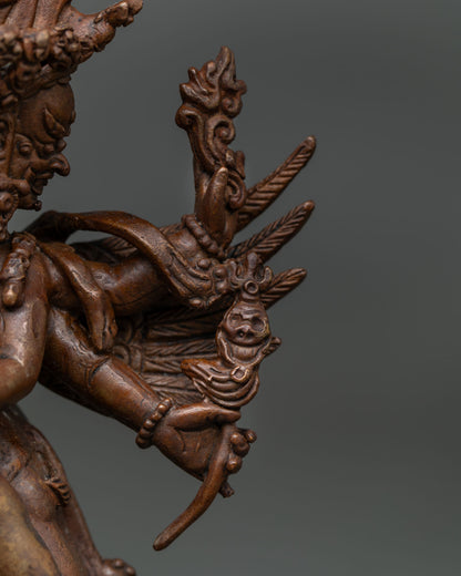 Vajrakilaya Statue | Wrathful Himalayan Buddhist Artwork