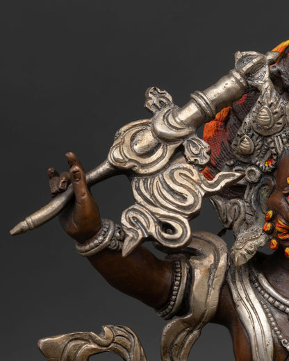 Buddhist White Dzambhala Statue - Handcrafted in Nepal