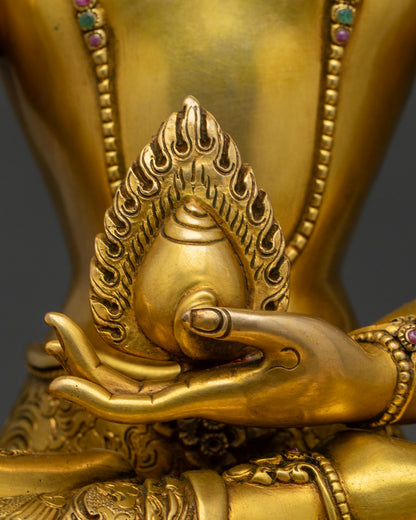 Premium Ksitigarbha Statue | Buddhist Sculpture from Nepal