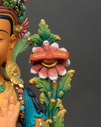 Divine Manjushri Statue | Nepalese Bodhisattva of Wisdom