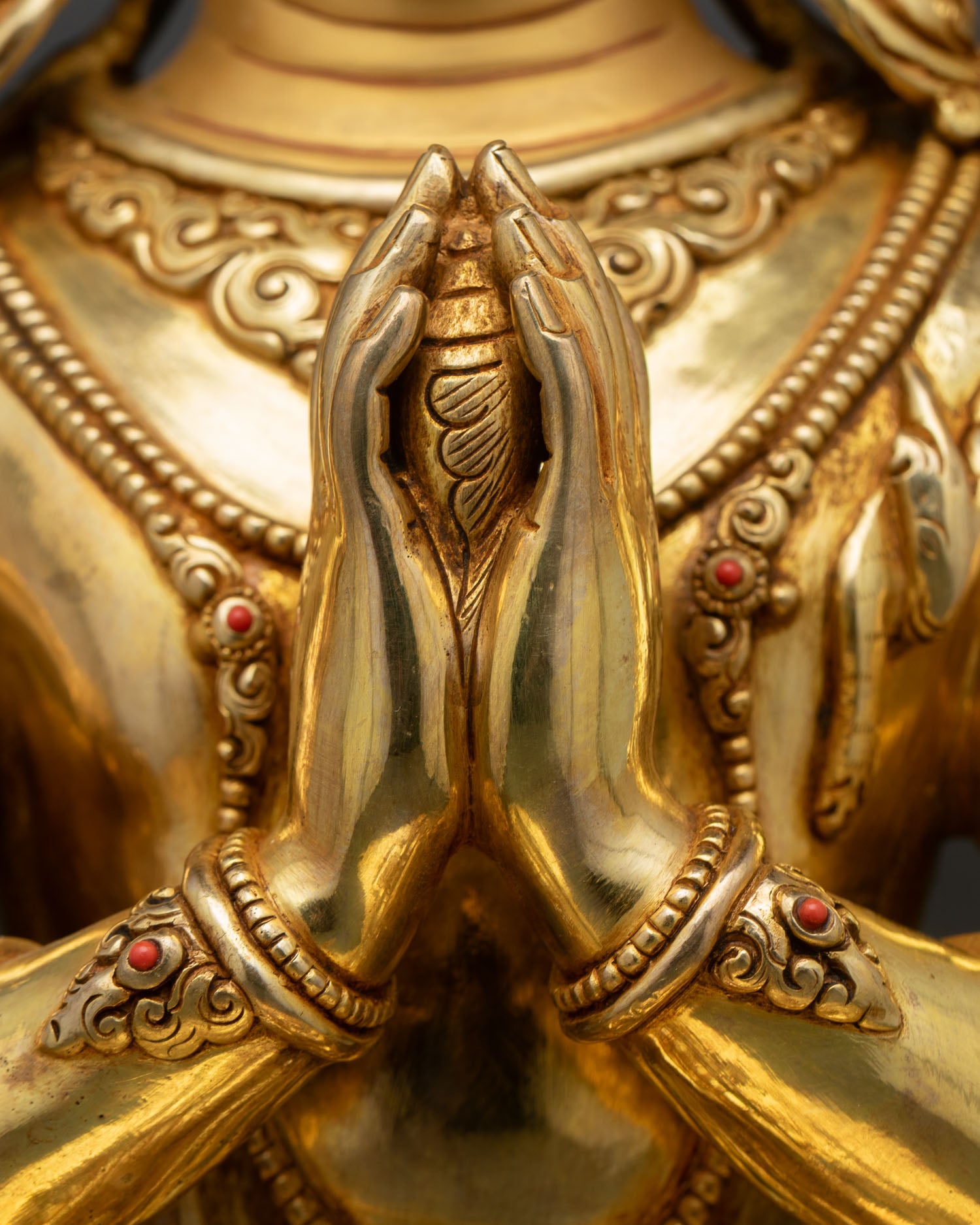 Four-Arm Chenrezig Statue | Large-Size Buddhist Idol from Nepal