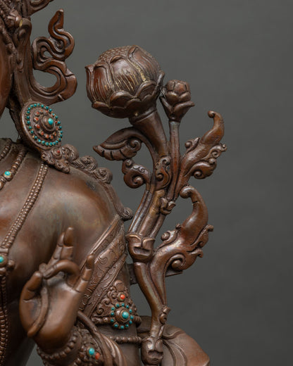 Green Tara Statue