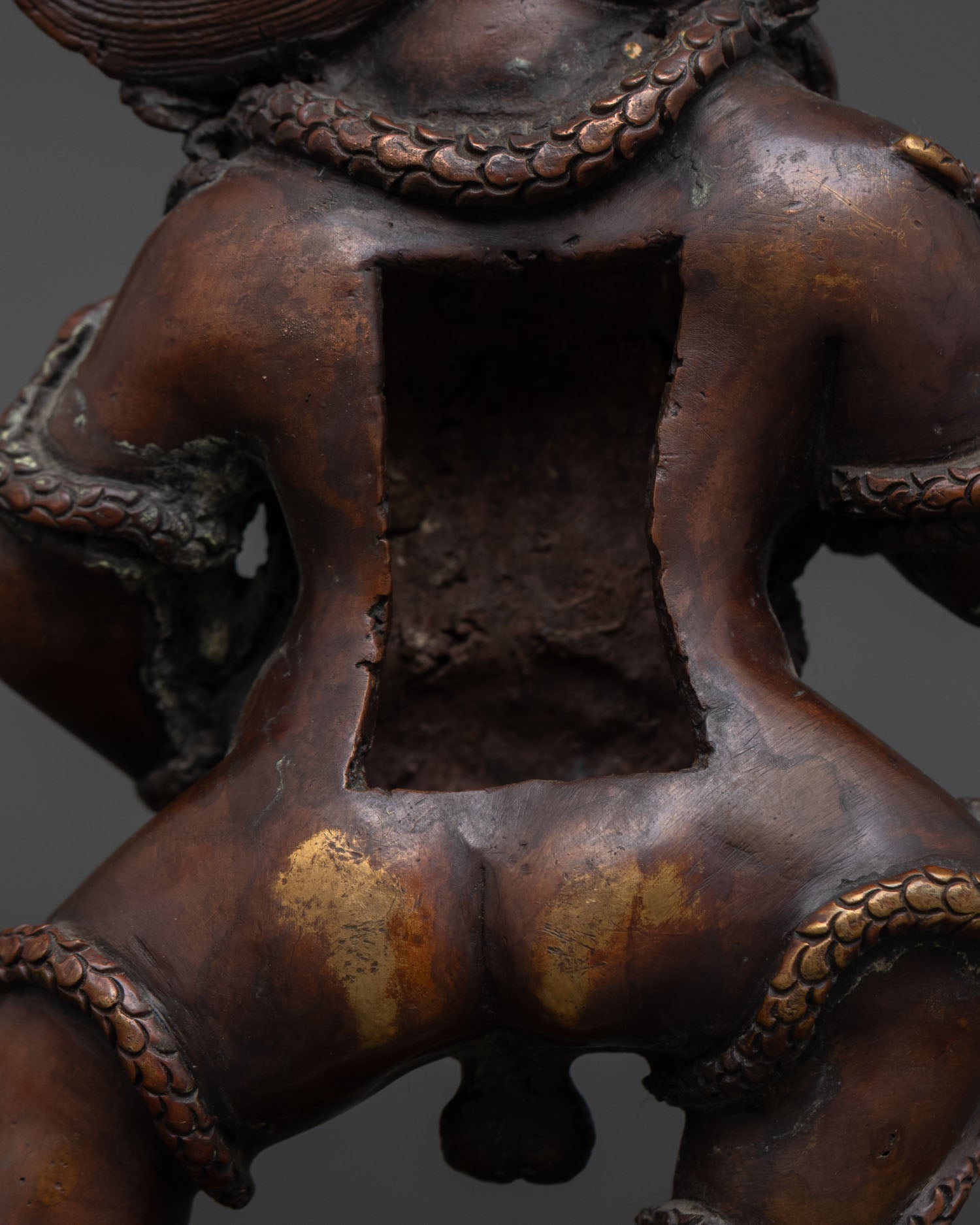 Black Dzambhala Statue | Vajrayana Wealth Deity Figure