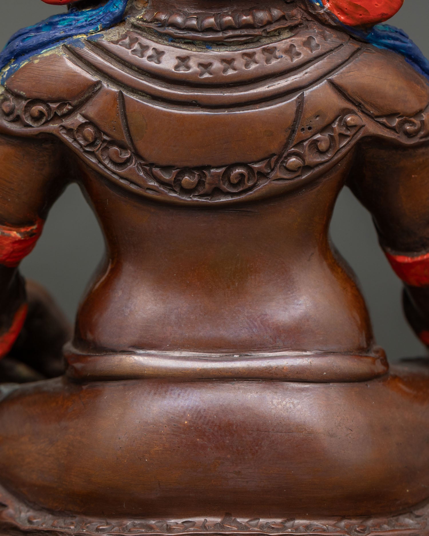 Dzambhala Statue | Oxidized Buddhist Deity of Wealth