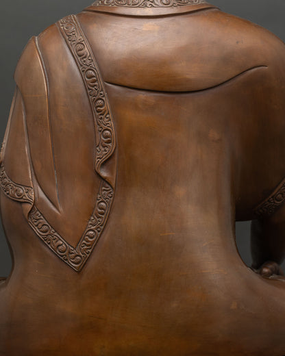 Oxidized Shakyamuni Buddha Statue – Handcrafted by Newari Artisans