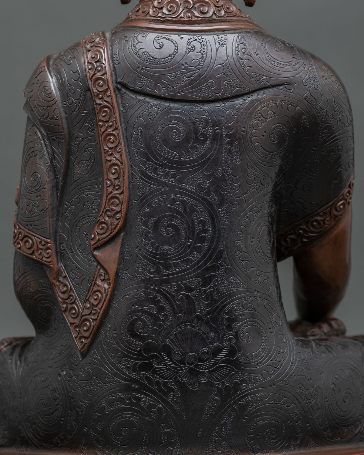 Oxidized Shakyamuni Buddha Statue | Sacred Meditation Sculpture