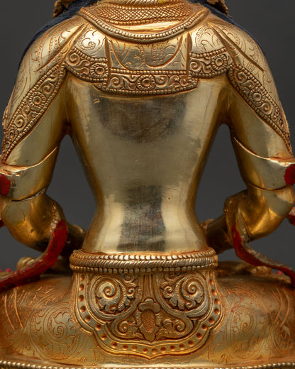 Premium Amitayus Statue | 24K Gold-Gilded Bodhisattva Sculpture