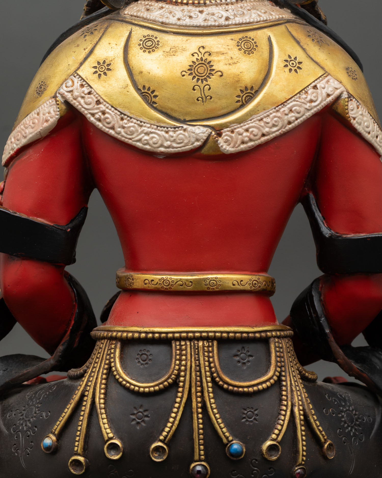 Acrylic-Painted Amitayus Statue – Eternal Buddha of Long Life