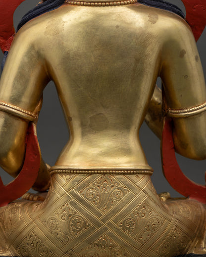 Majestic Vajrasattva Statue – Meditation and Purification Figure
