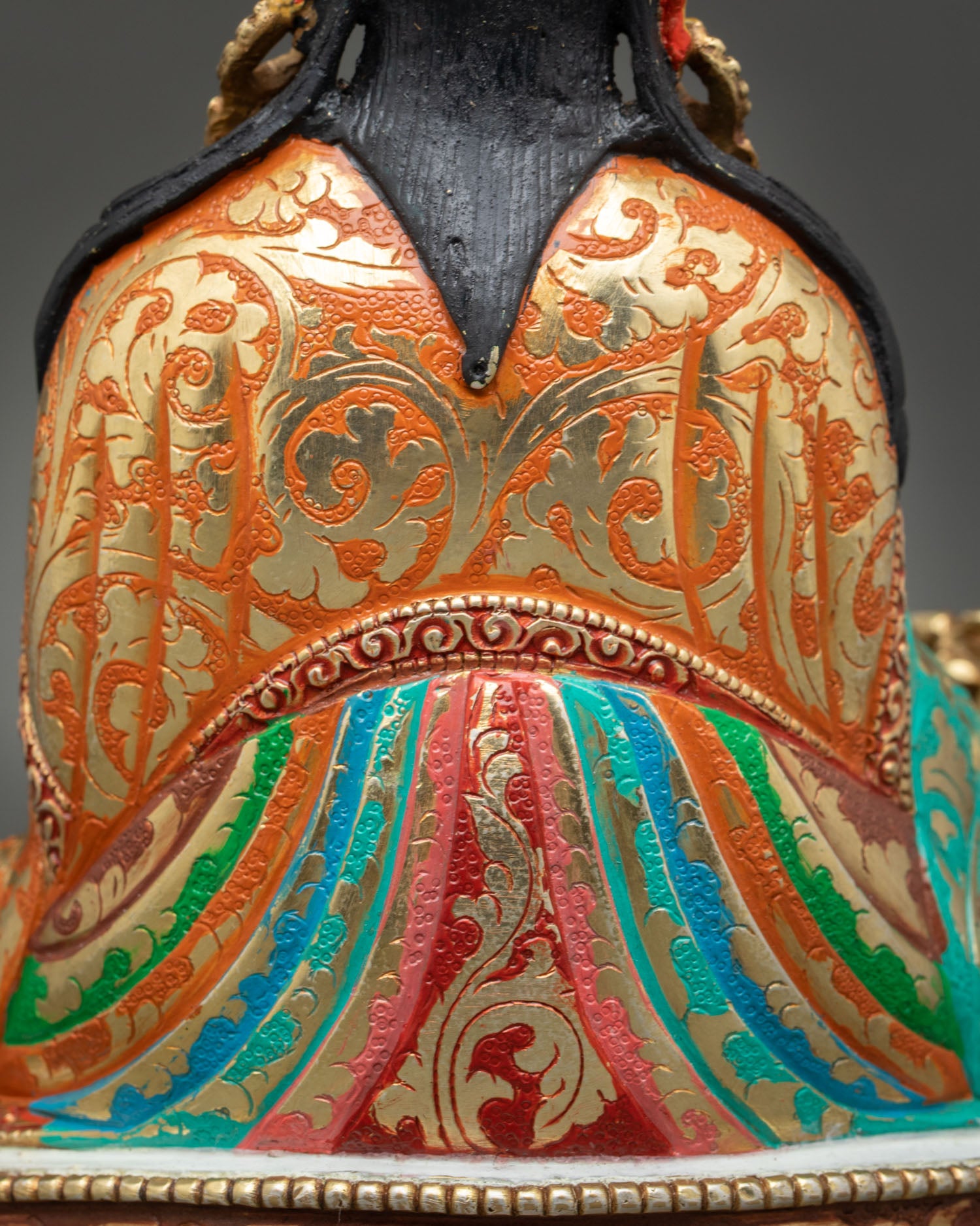 Guru Rinpoche Statue | Hand-Carved Nepalese Spiritual Artwork