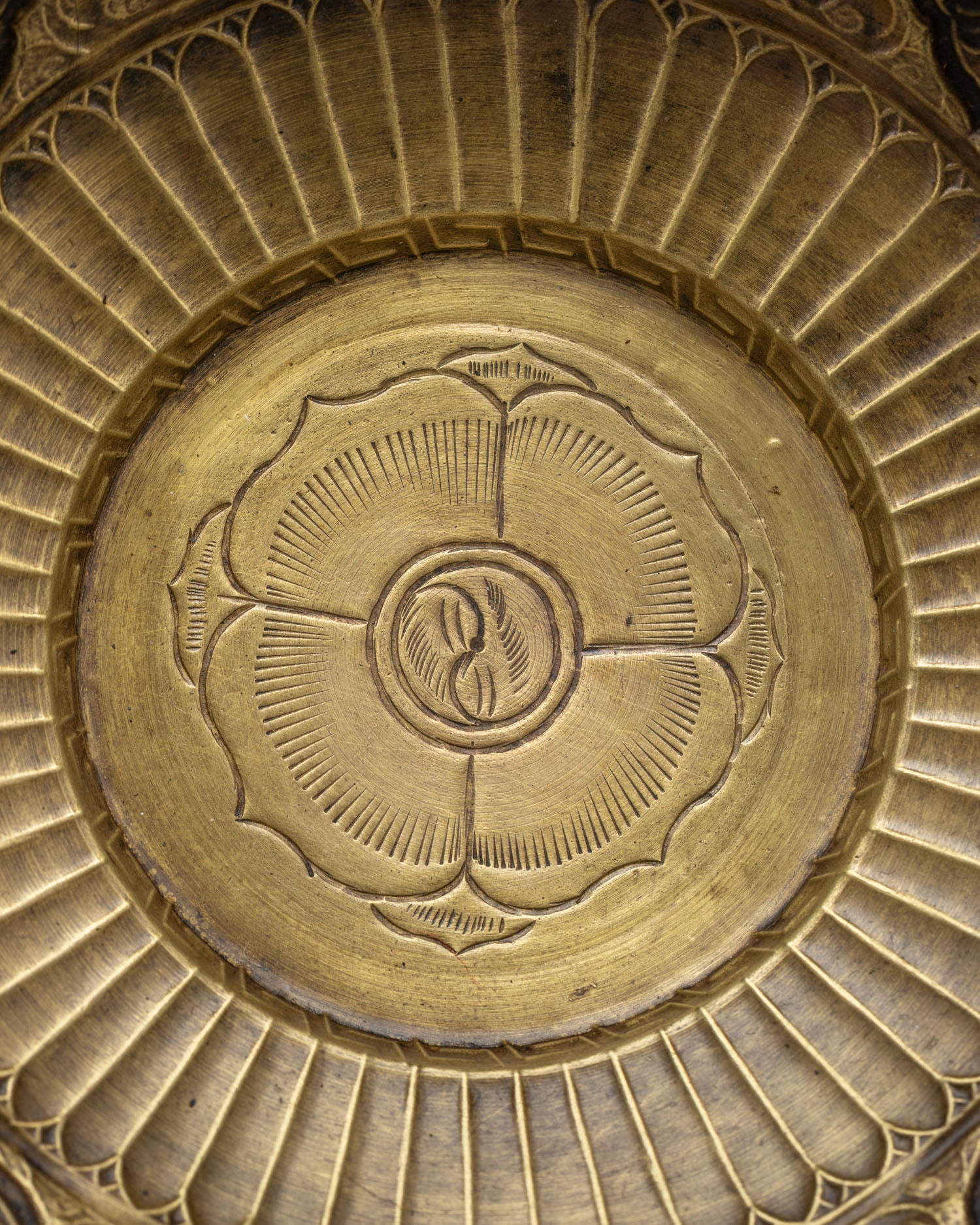 Food Offering Bowl | Handcrafted Brass Buddhist Ritual Vessel