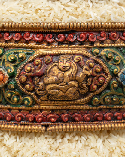 12-Inch Mandala Offering Set | Handcrafted Buddhist Altar Offering