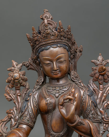 Green Tara Statue