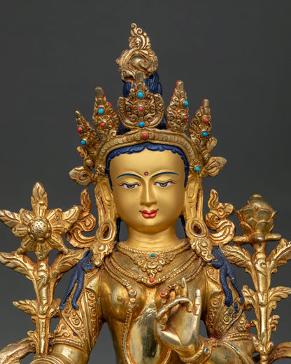 Green Tara Statue