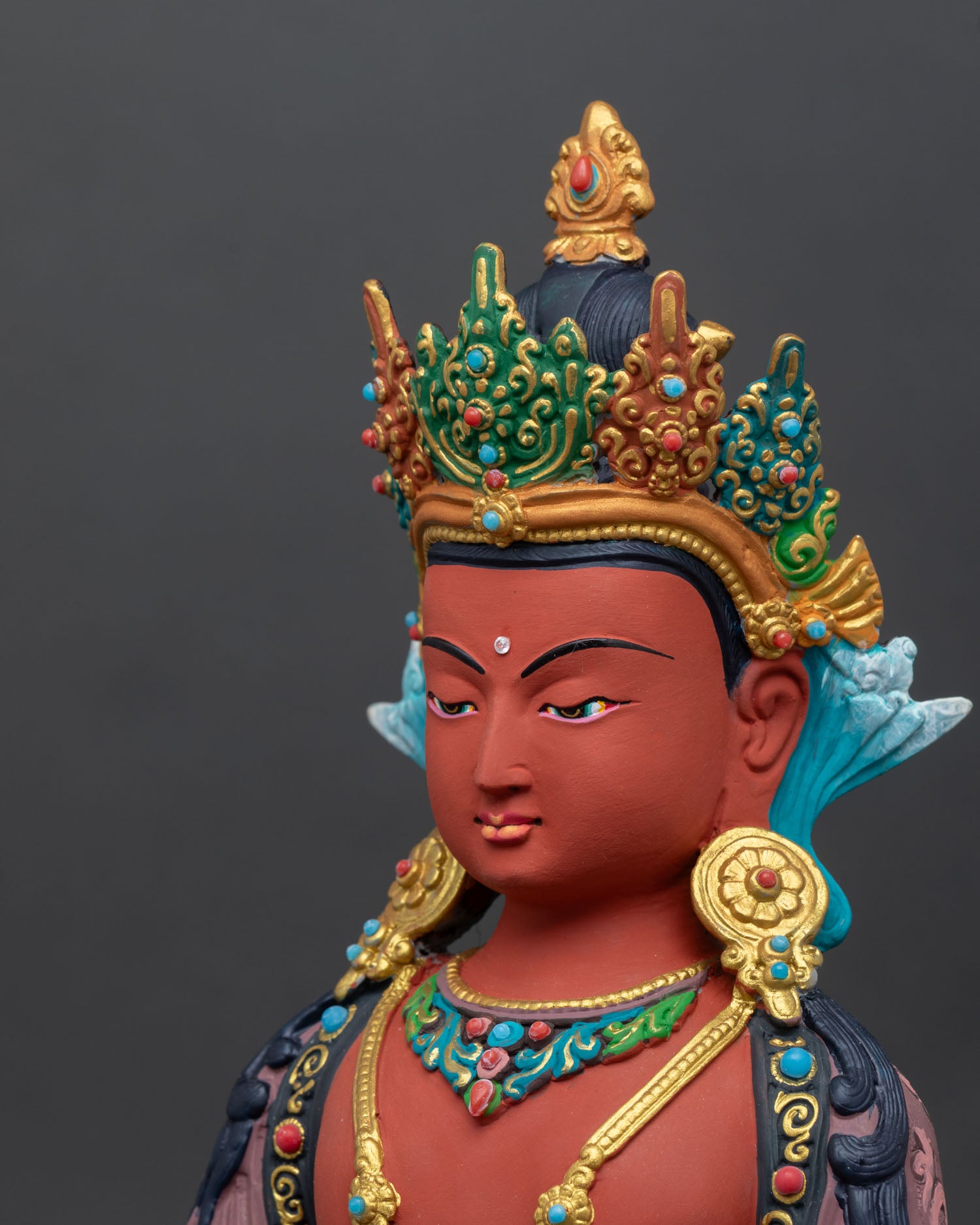 Amitayus Statue | Sacred Himalayan Copper Art
