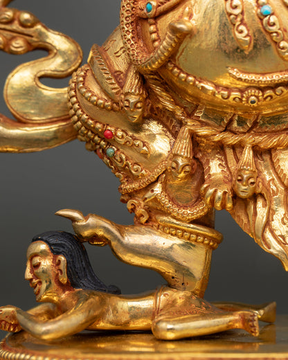 Handmade Guru Dragpo | Gold Fire-Gilded Copper Sculpture