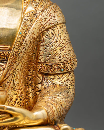 Amitabha Buddha Statue | Himalayan Lost Wax Copper Artwork