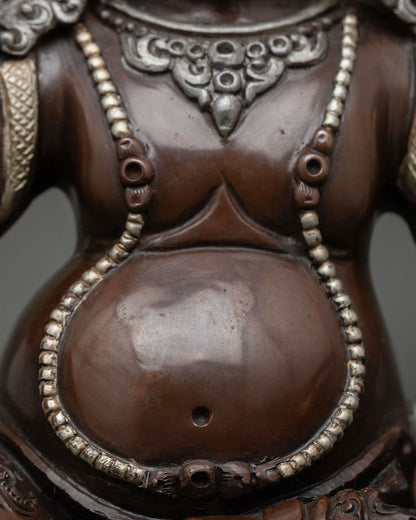 Dzambhala Statue – Handcrafted Wealth Deity Copper Sculpture