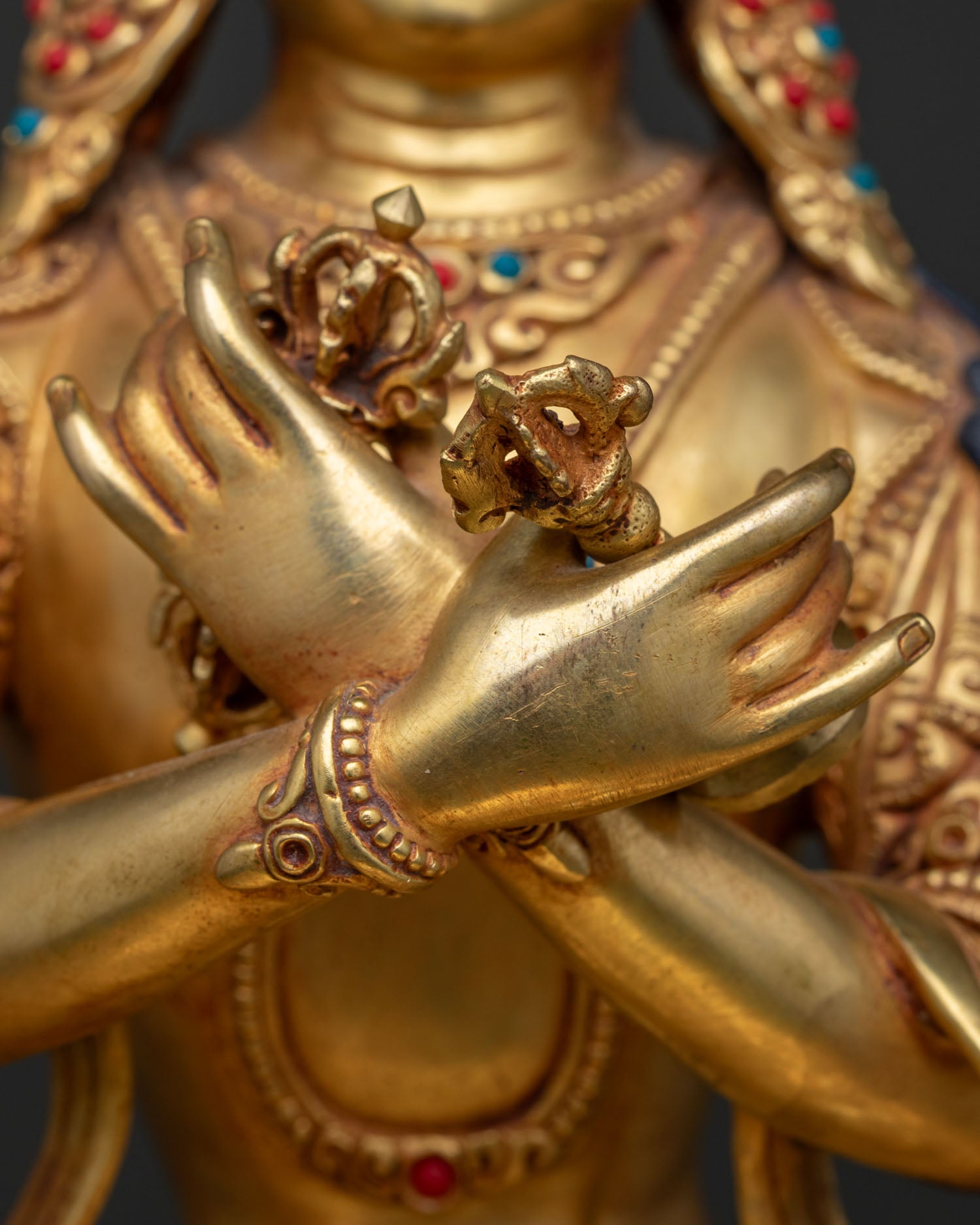 Enthroned Vajradhara Buddha Statue – Exceptional Quality Art Piece