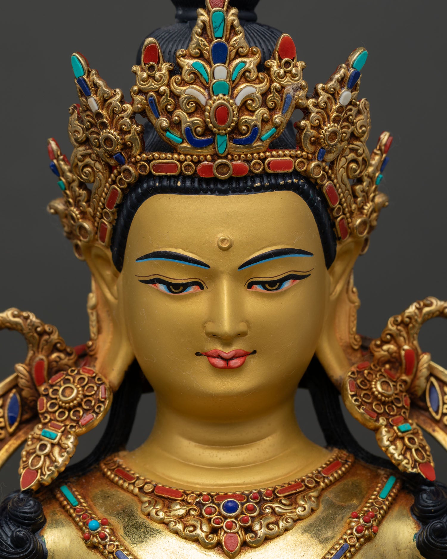 Bodhisattva Amitayus Statue | Hand-Carved Nepalese Art