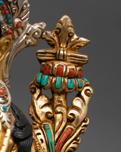 Divine Manjushri Statue | Tibetan Buddhist Artwork