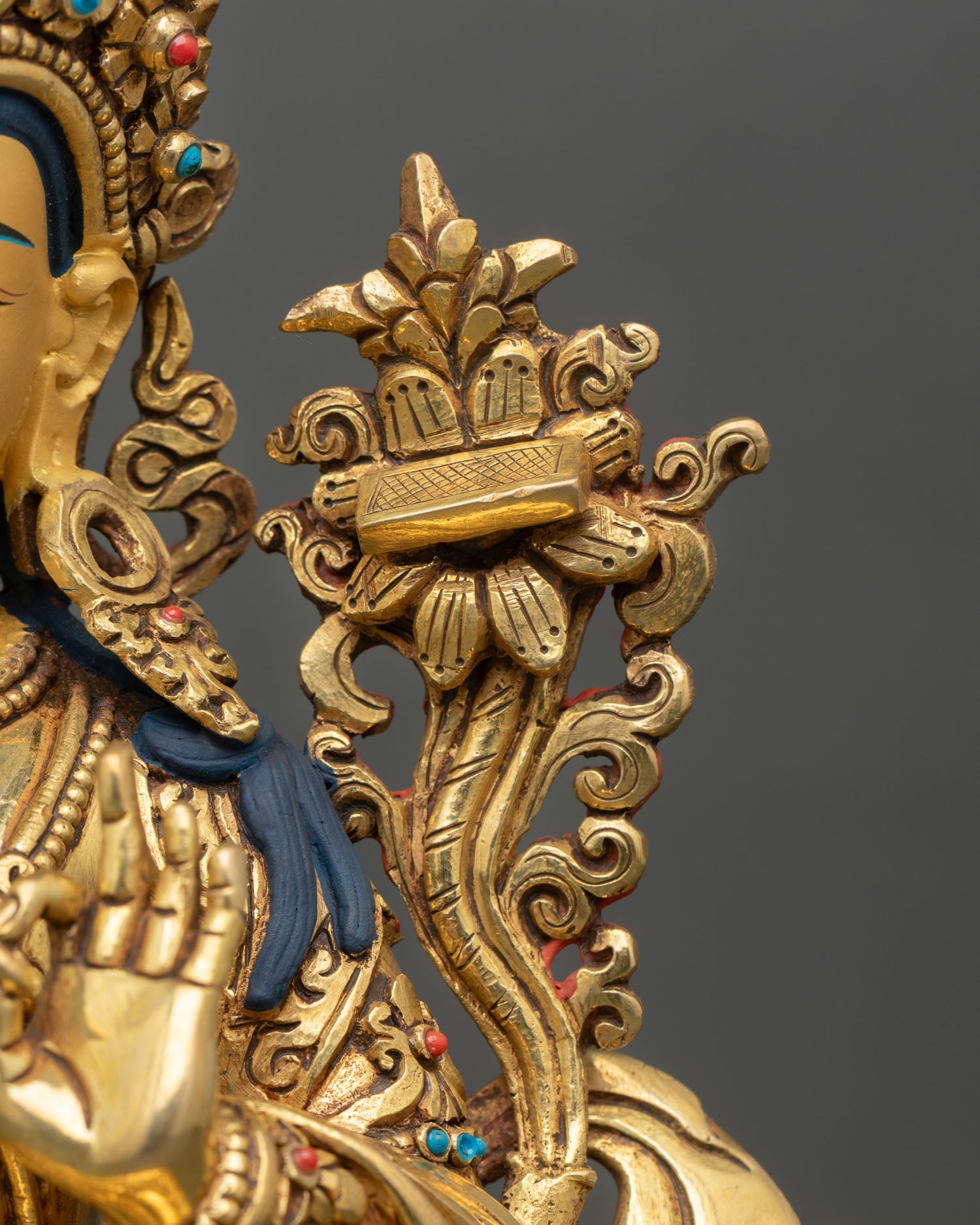 Manjushri Statue | Traditional Handmade Nepalese Art