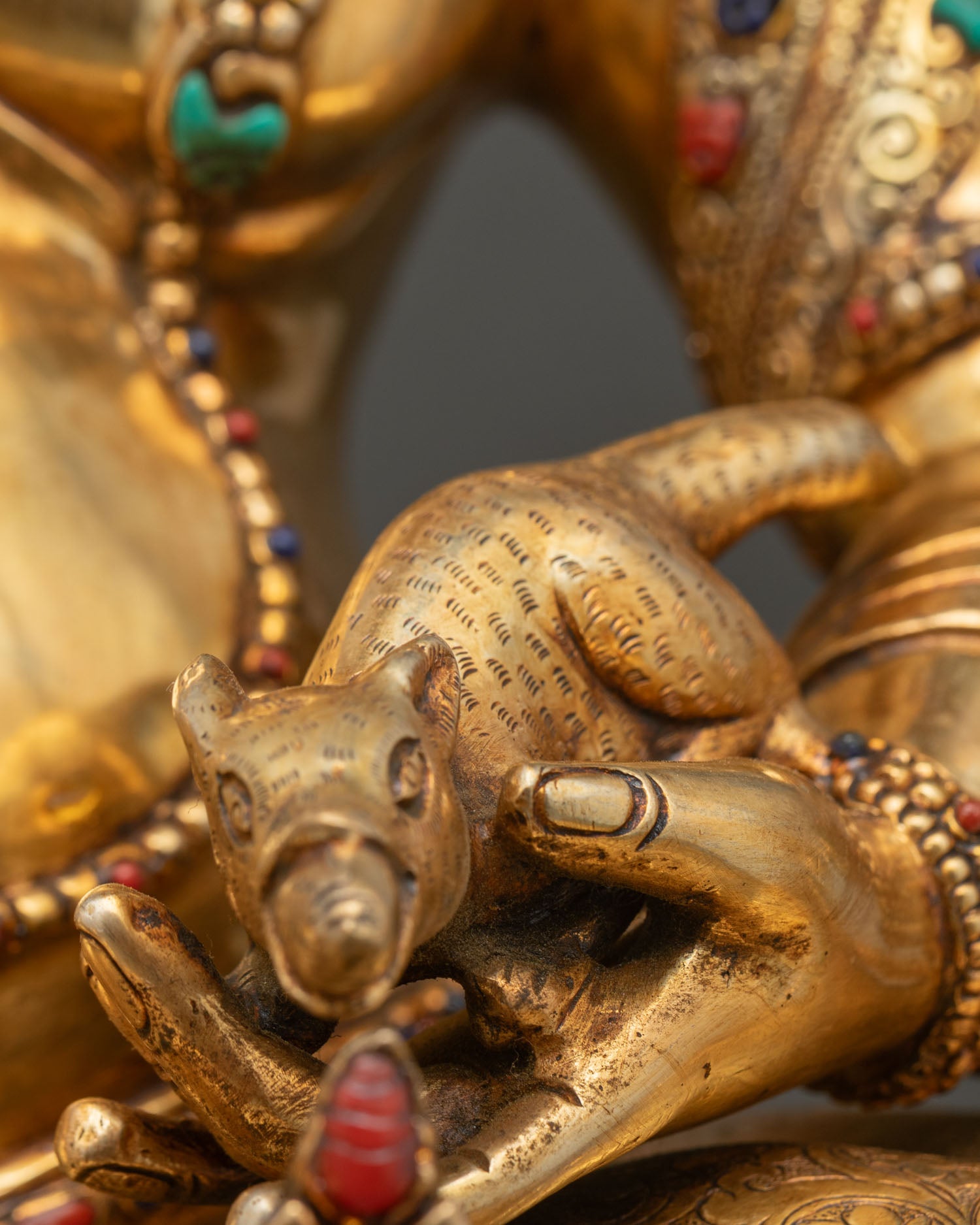 Jambhala Copper Statue | High-Quality Tibetan Buddhist Sculpture
