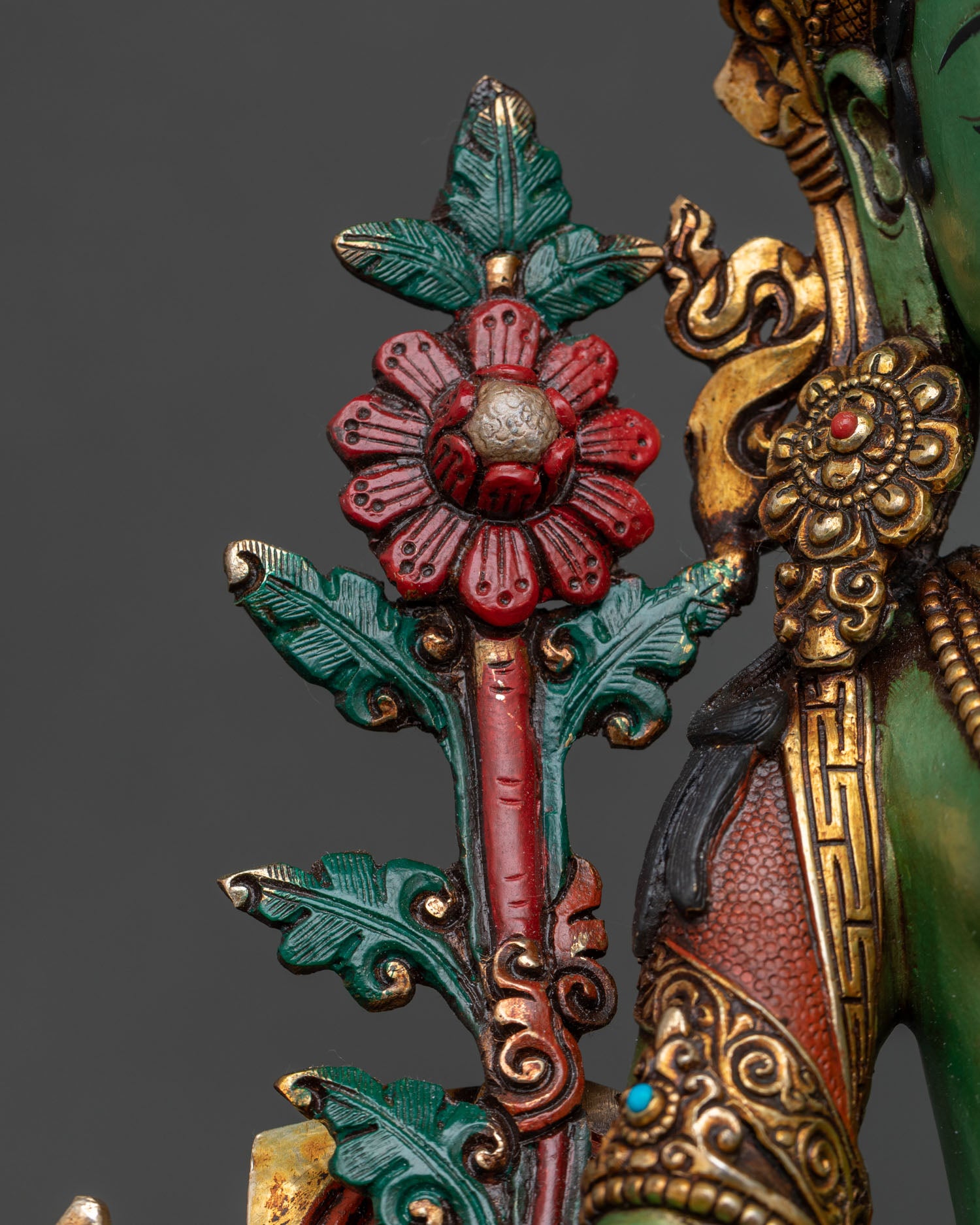 Unique Simhanada Tara Statue | Awakened Mother of Buddhas