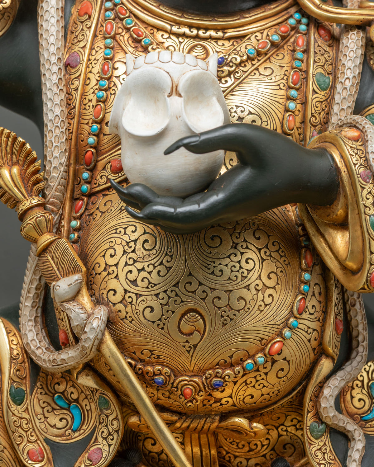 Grand Mahakala Bernagchen Statue – Authentic Buddhist Art from Nepal