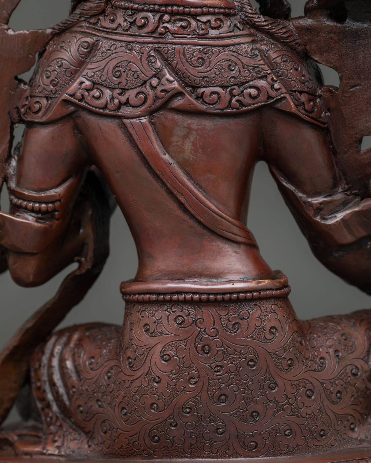 Oxidized Green Tara Statue | Handcrafted Nepalese Buddhist Sculpture