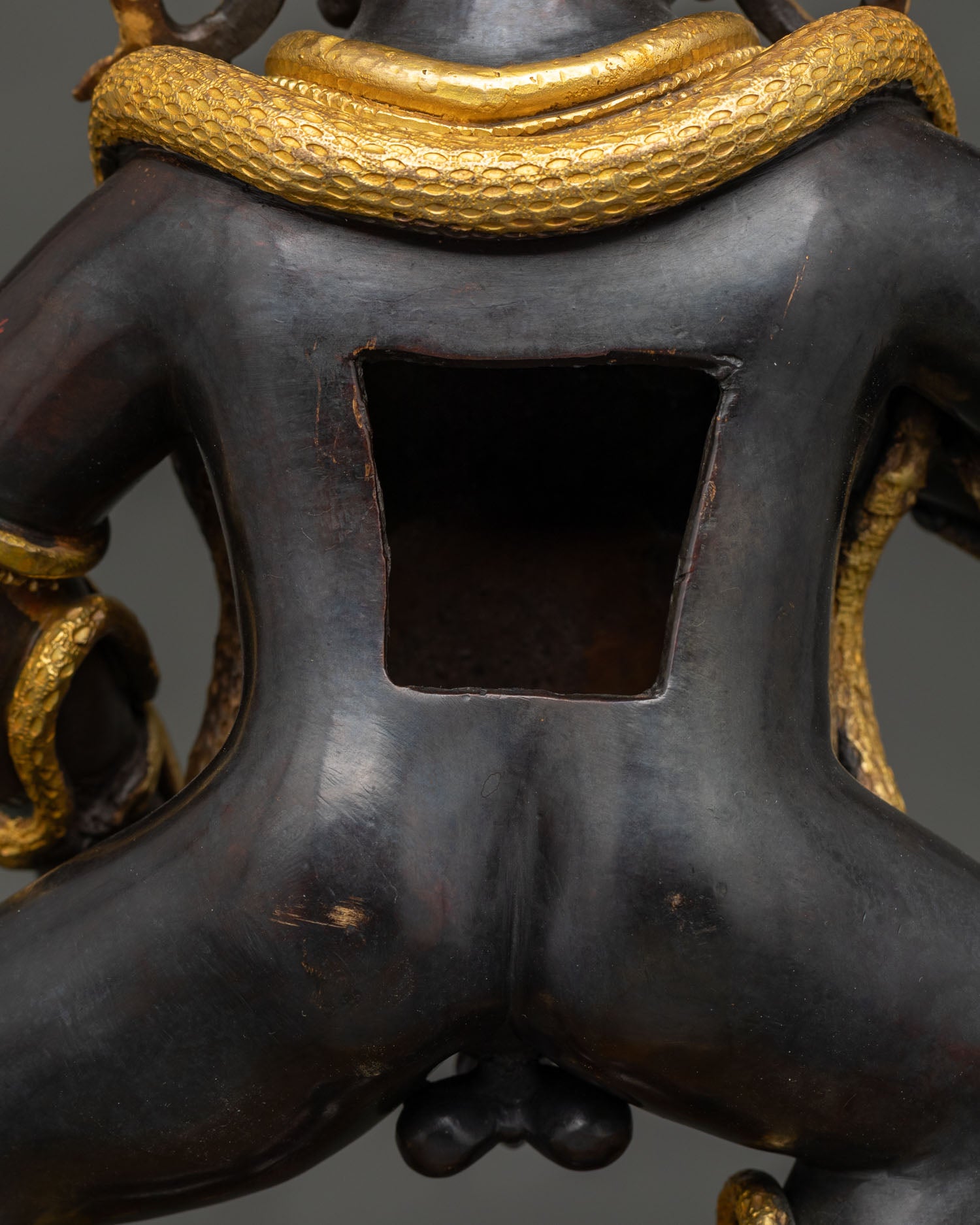 Black Jambhala (Nagpo) Statue | Oxidized Copper Buddhist Artwork