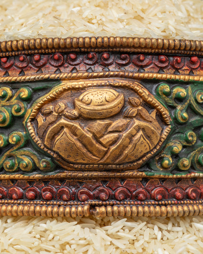 12-Inch Mandala Offering Set | Handcrafted Buddhist Altar Offering