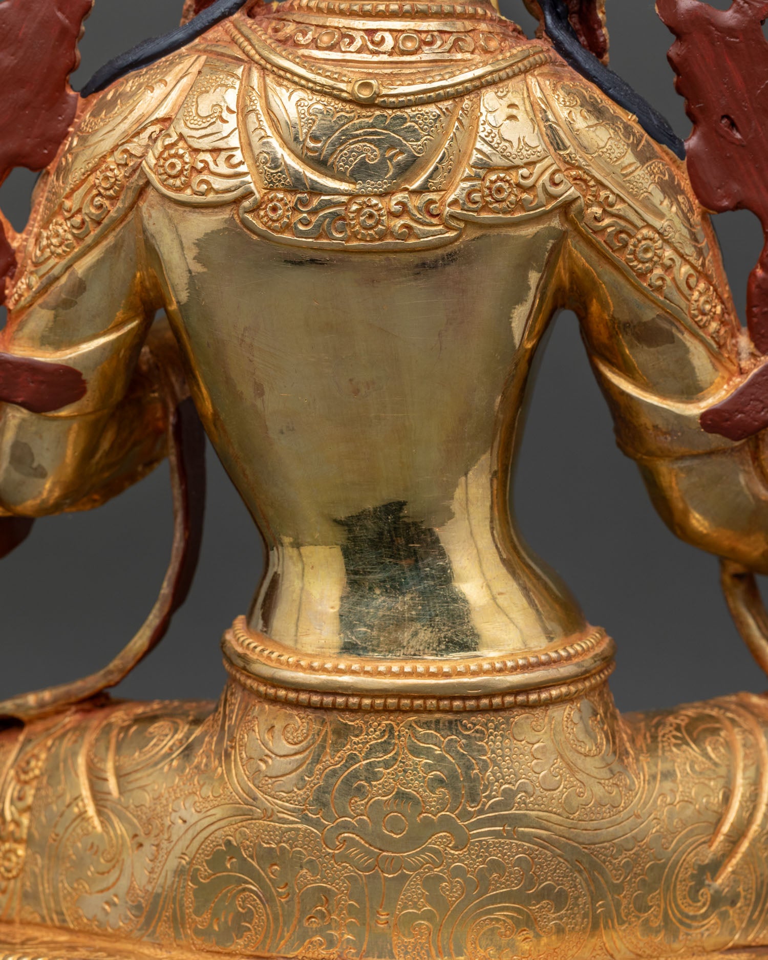 Green Tara Statue | Fine Newari Copper Artwork